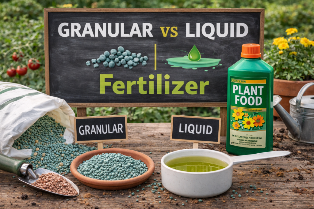 The Difference Between Granular and Liquid Fertilizer
