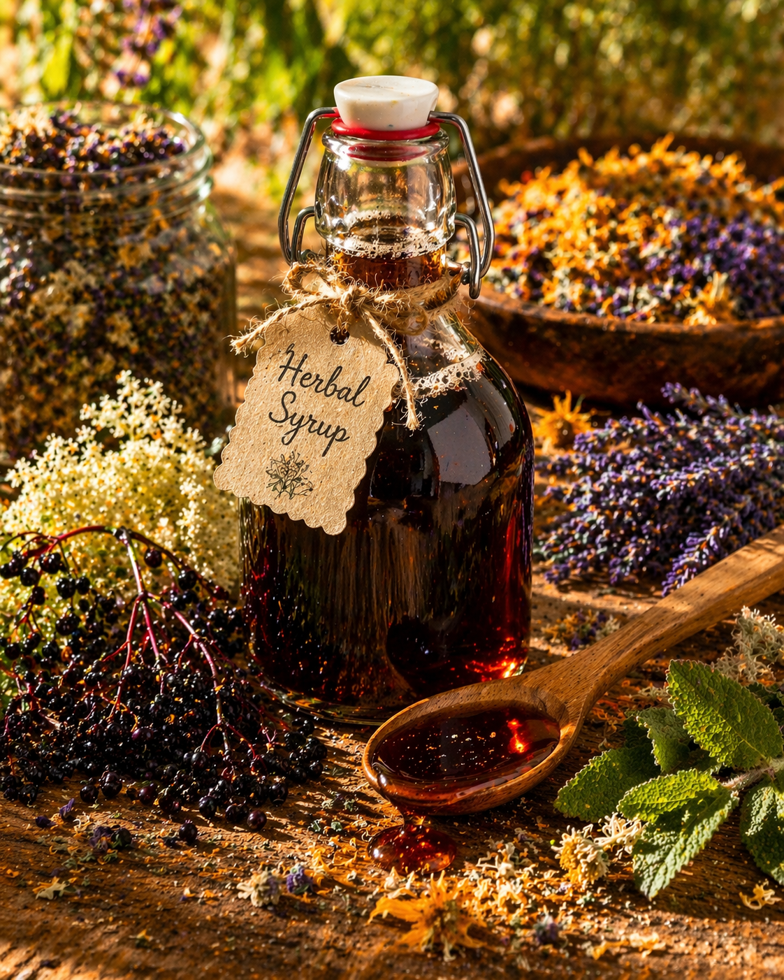 How to Make Herbal Syrups