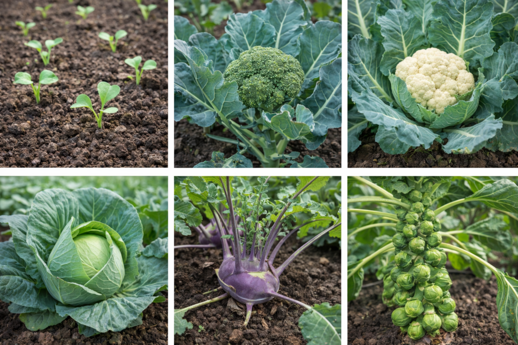 Brassicas Growing