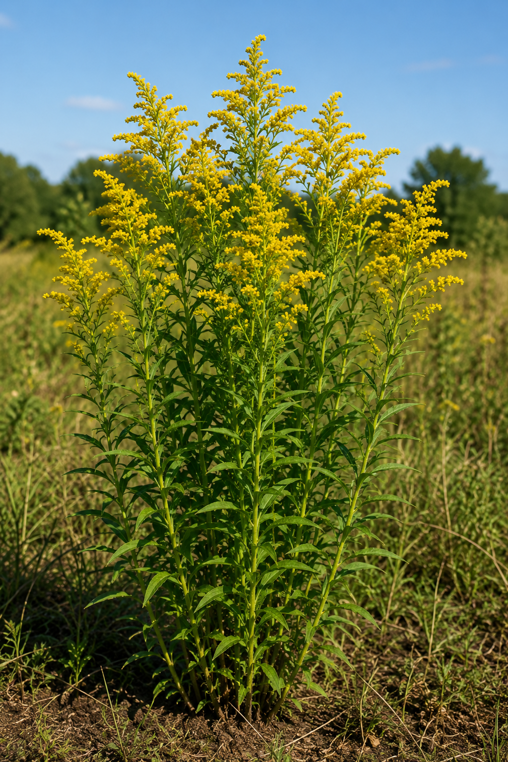 Goldenrod In Ground