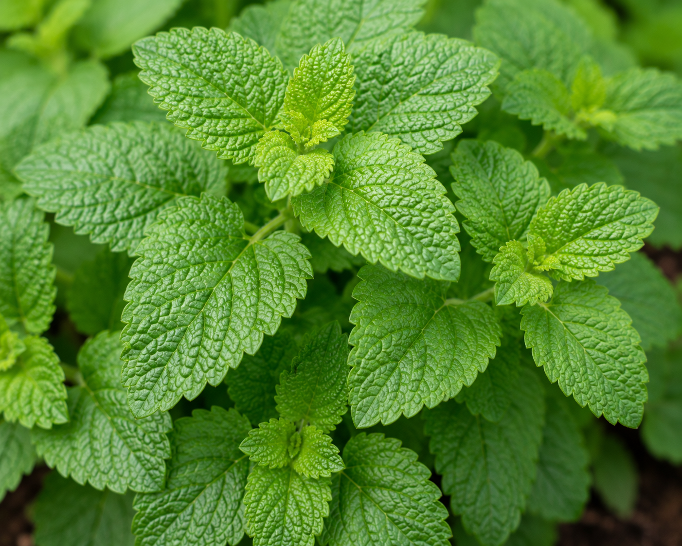 Mature Leaves of Lemon Balm