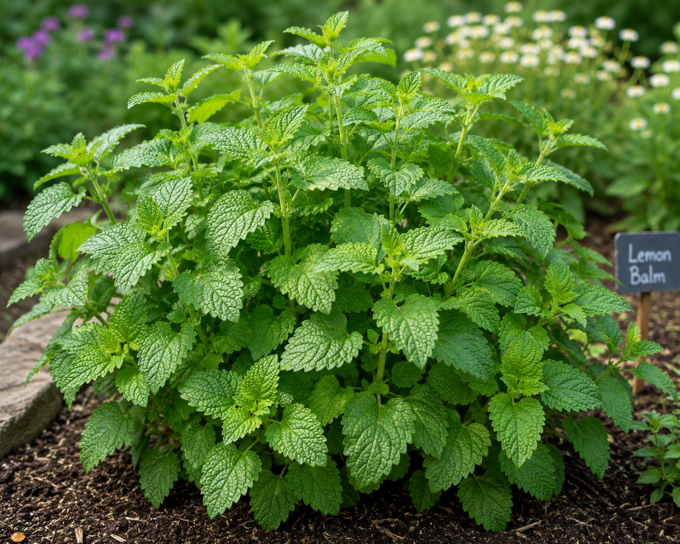 Lemon Balm in Ground