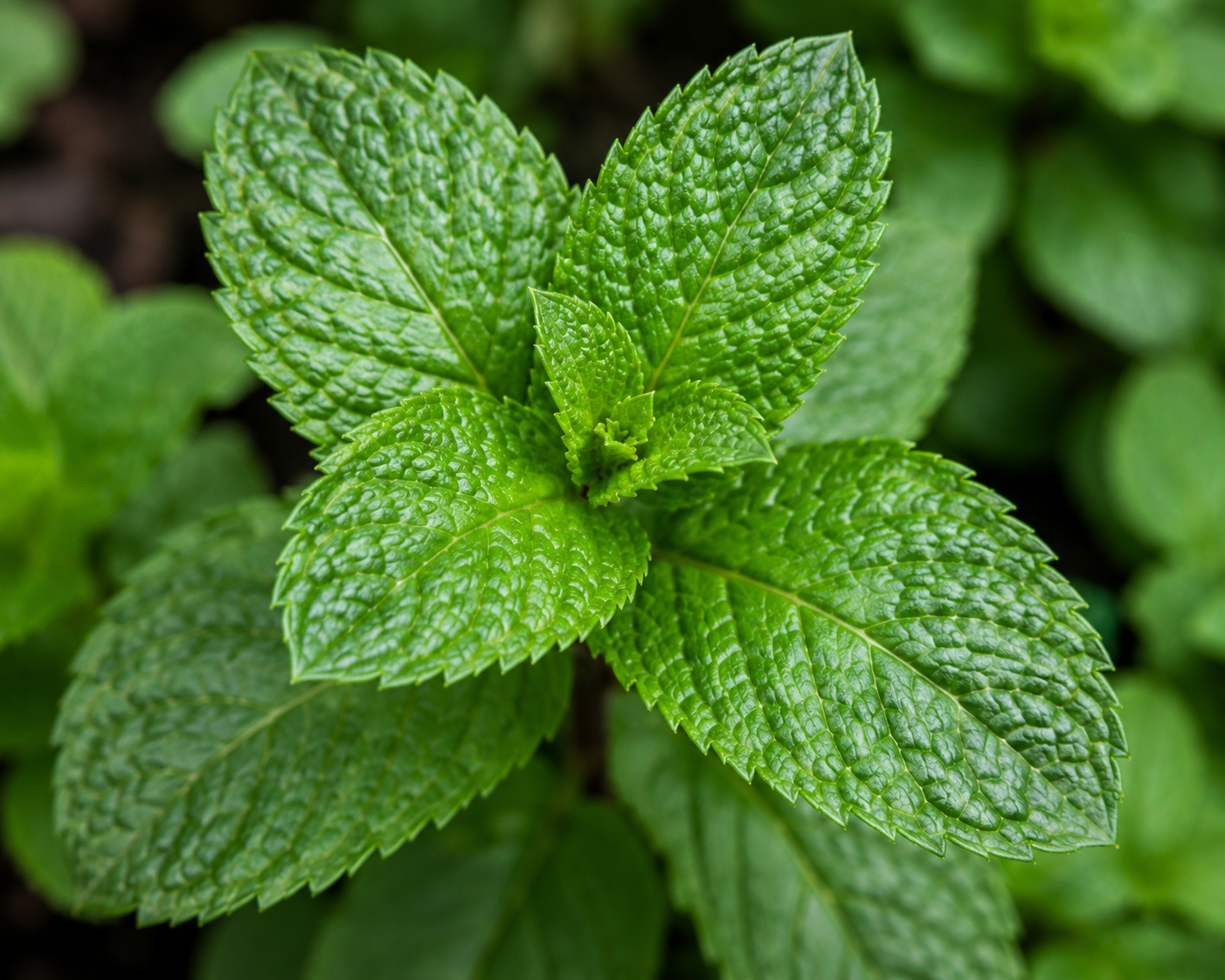 Mature Peppermint Leaves
