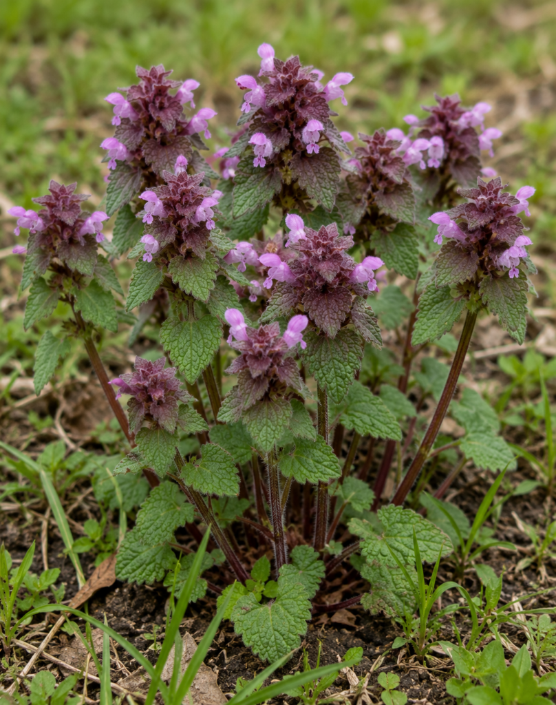 Purple Deadnettle In Ground