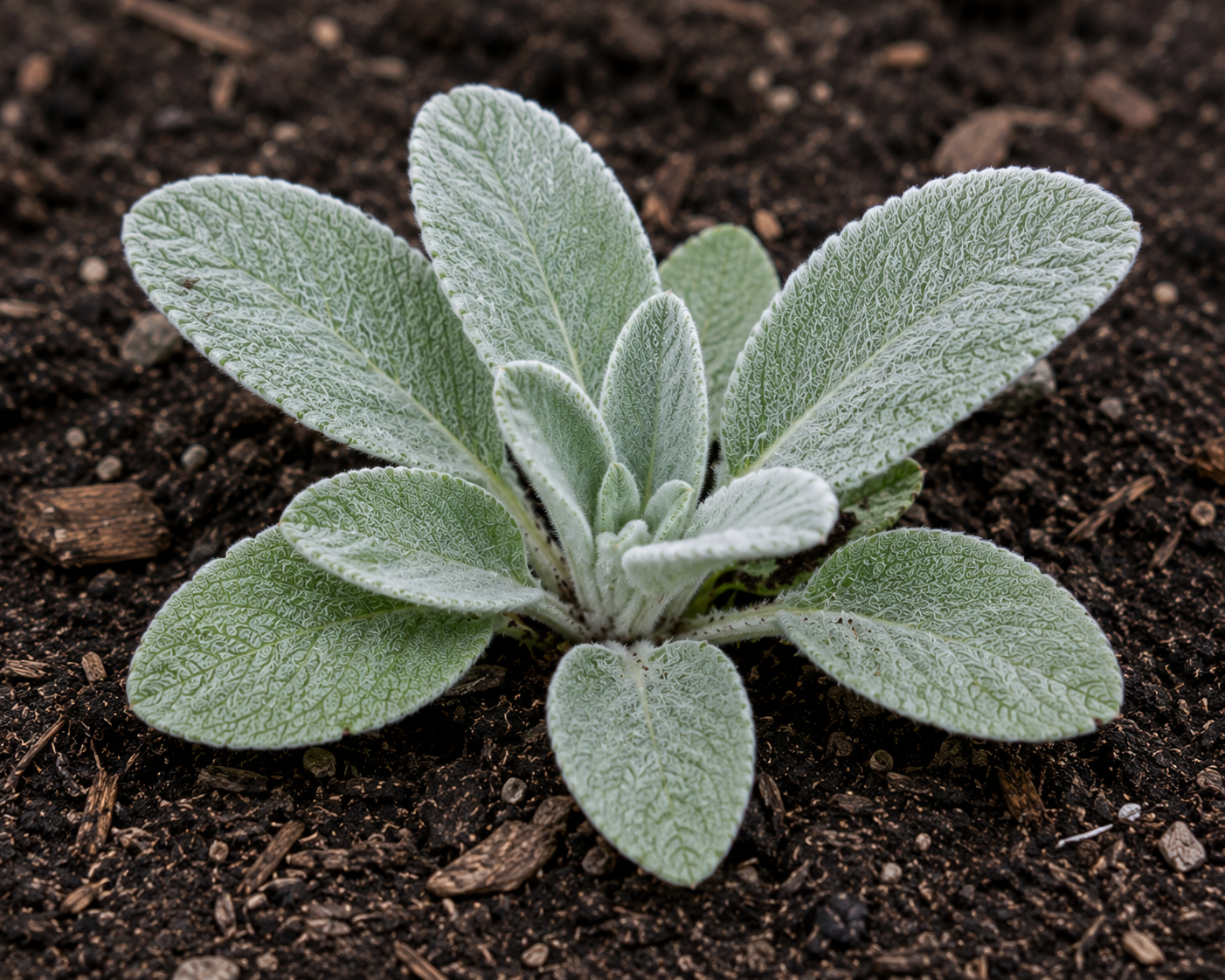 Early Lamb's Ear Leaves