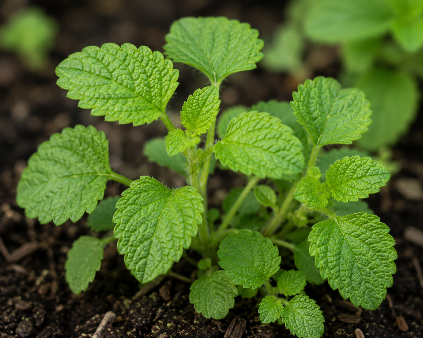 Young Lemon Balm Leaves